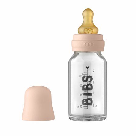 BIBS Baby Bottle sklenena flasa 110ml_Blush.jpg