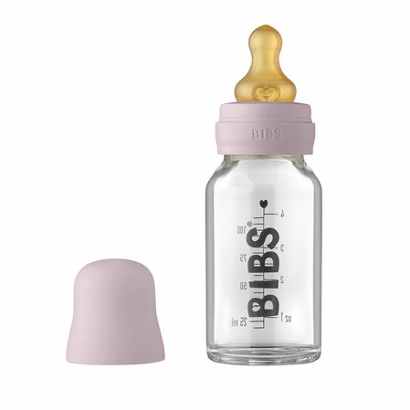 BIBS Baby Bottle sklenena flasa 110ml_DuskyLilac.jpg