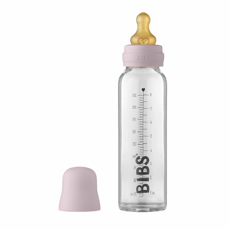 BIBS Baby Bottle sklenena flasa 225ml_DuskyLilac.jpg