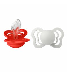 BIBS couture anatomické cumlíky zo silikónu 2ks - veľkosť 1 - candy apple/haze