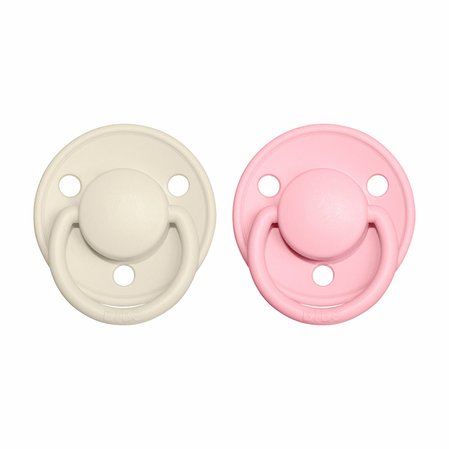 BIBS De Lux cumliky z prirodneho kaucuku_zo silikonu 2ks_Ivory_BabyPink.jpg