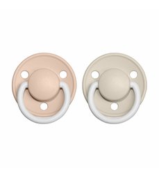 BIBS de lux cumlíky zo silikónu 2ks - one size - blush nočný/vanilla nočný