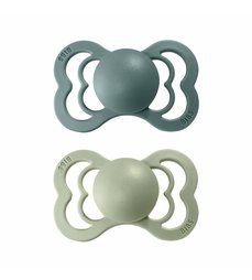 BIBS supreme symetrické cumlíky zo silikónu 2ks - veľkosť 1 - island sea/sage