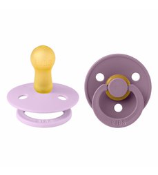 BIBS Colour cumlíky z prírodného kaučuku 2ks - veľkosť 2 - violet sky/mauve
