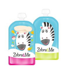 Zebra & me kapsičky na detskú stravu 2ks - kuchár/zebra